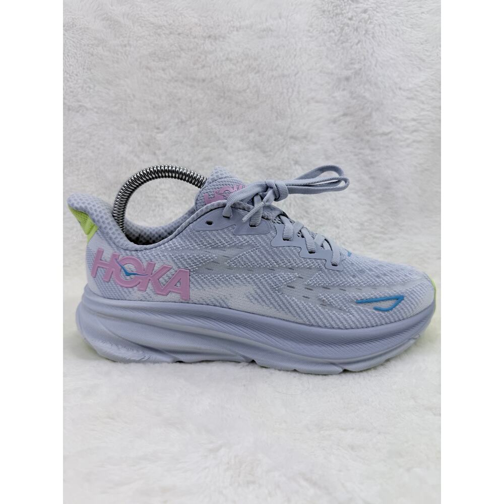 Hoka Clifton 9 Womens Running Shoes Gull Sea Ice Size 7.5B 1127896